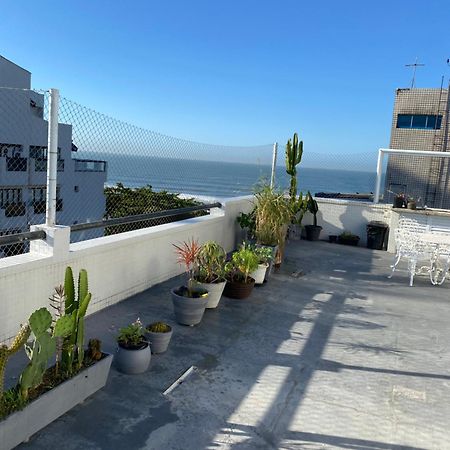 Cobertura Com Area Externa Com Vista Para O Mar Na Melhor Praia Do Guaruja Tombo Exterior photo